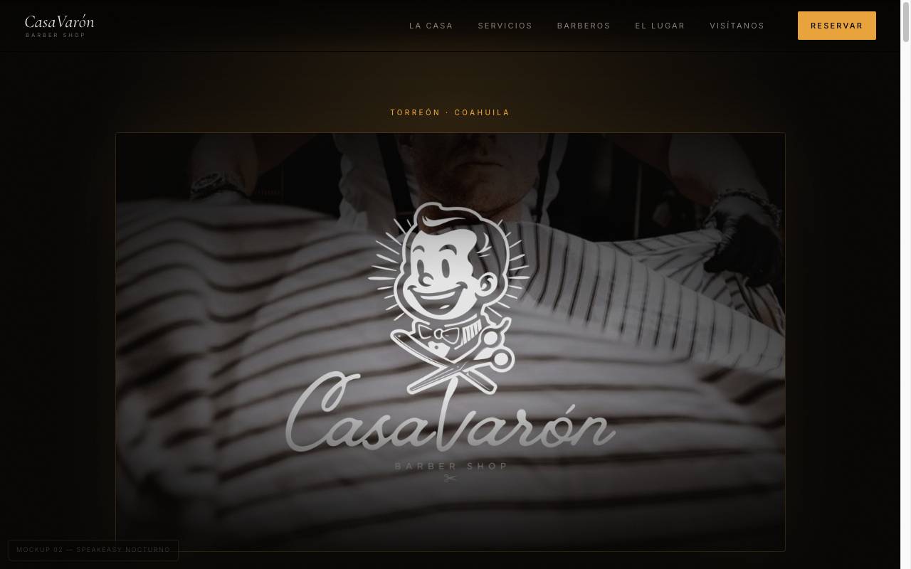 Vista previa del mockup Speakeasy Nocturno