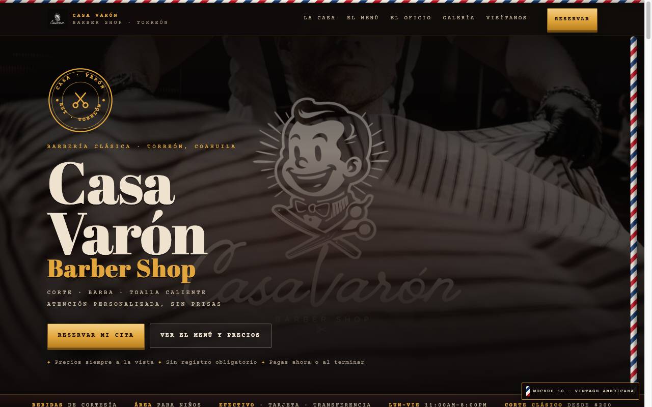 Vista previa del mockup Vintage Americana